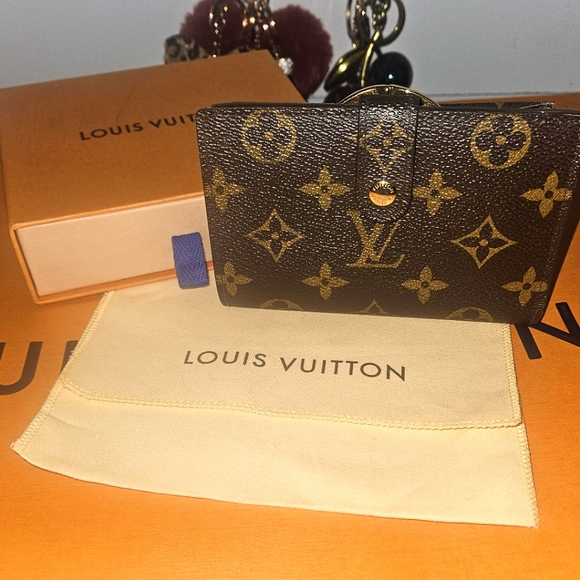 Louis Vuitton Monogram Kisslock Wallet W Box No Dustbag - Picture 1 of 8
